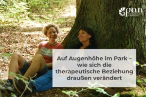 Auf Augenhöhe im Park – wie sich die therapeutische Beziehung draußen verändert